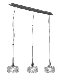 M3961  Artic Glass Pendant 3 Light